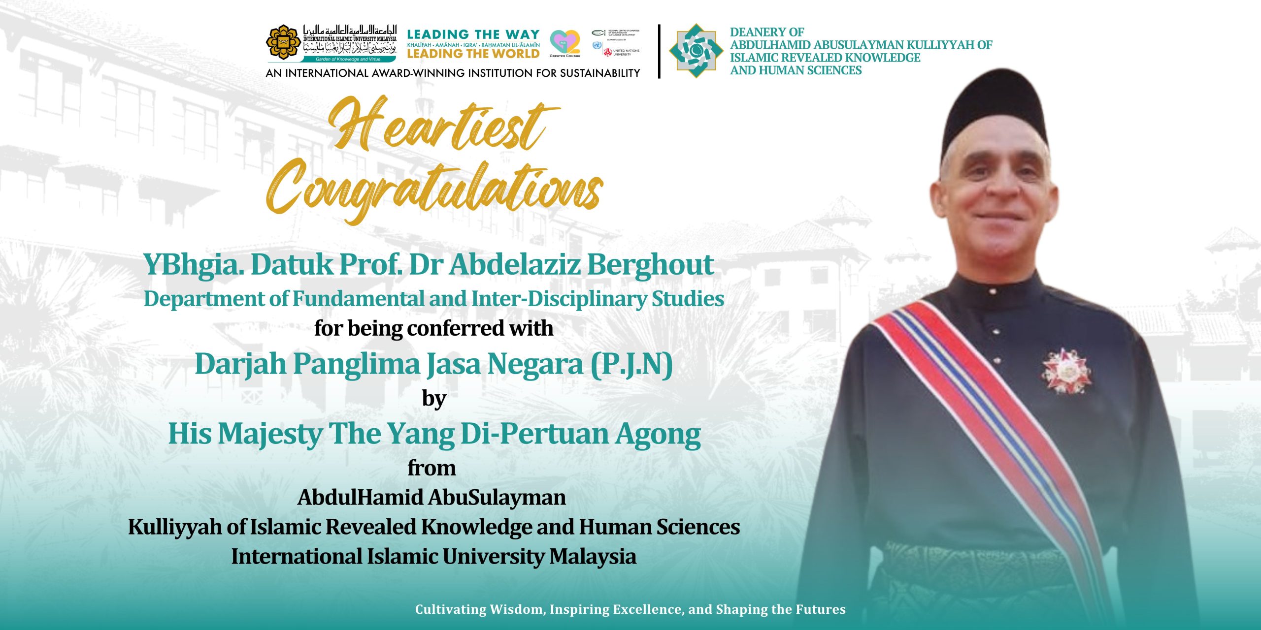 YBhgia. Datuk Prof. Dr Abdelaziz Berghout – ABDULHAMID ABUSULAYMAN ...