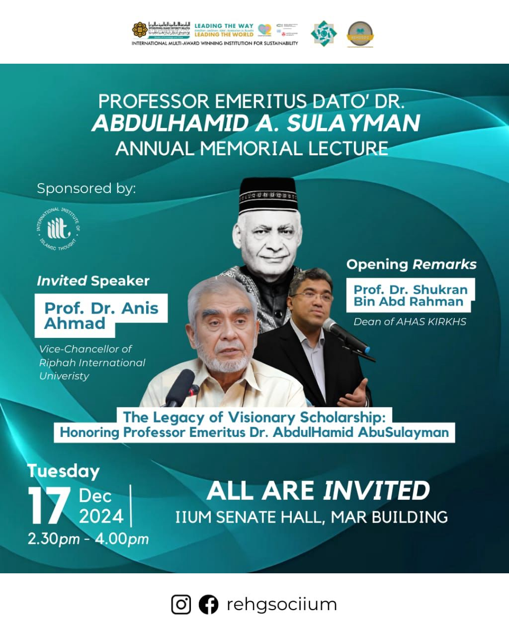 The Legacy of Visionary Scholarship: Honoring Professor Emeritus Dr.AbdulHamid AbuSulayman