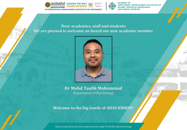Dr Mohd Taufik Mohammad
