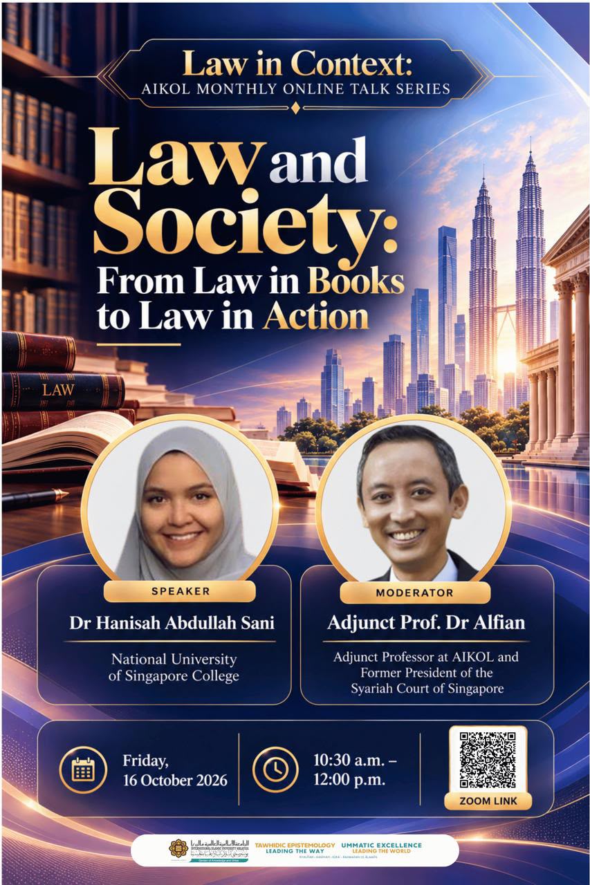 LAW IN CONTEXT: AIKOL MONTHLY ONLINE TALK SERIES