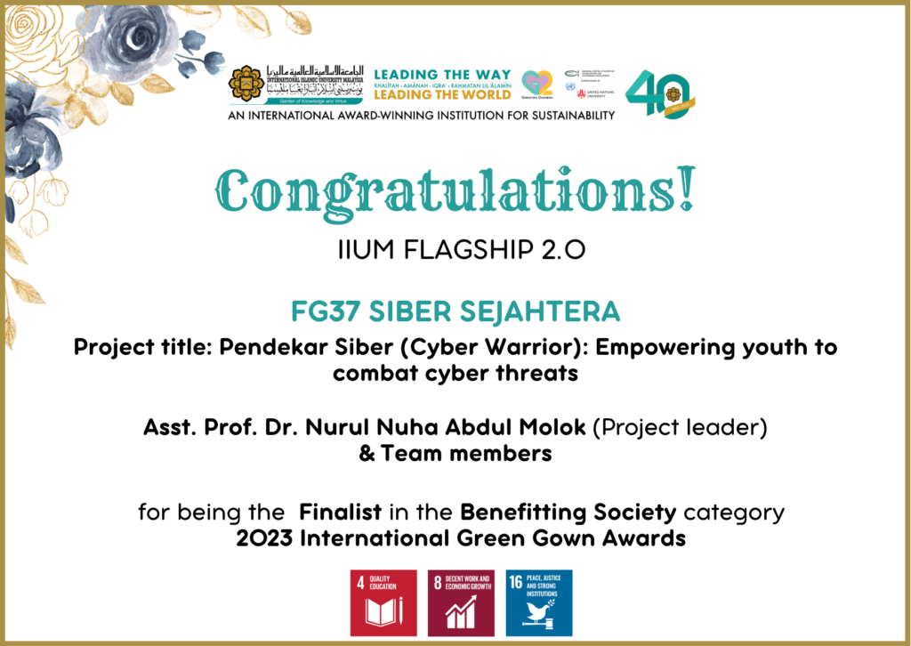 Finalist Green Gown Award 2023
