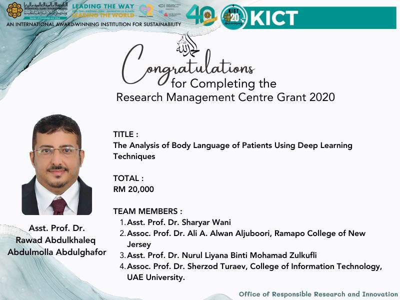 A Completing Research Management Centre Grant 2020
