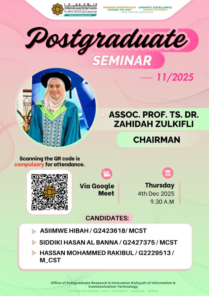 📢 INVITATION TO JOIN PG SEMINAR 11/25 🔈🔈