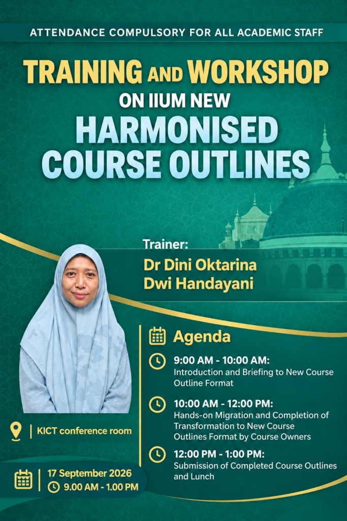 Workshop on IIUM New Harmonised Course Outlines