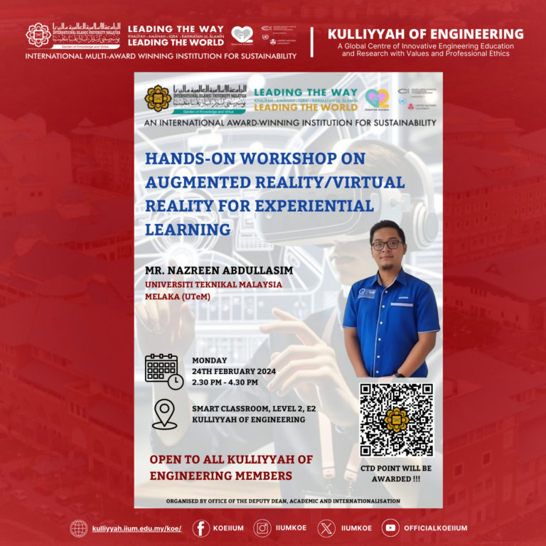 workshop on Augmented & Virtual Reality