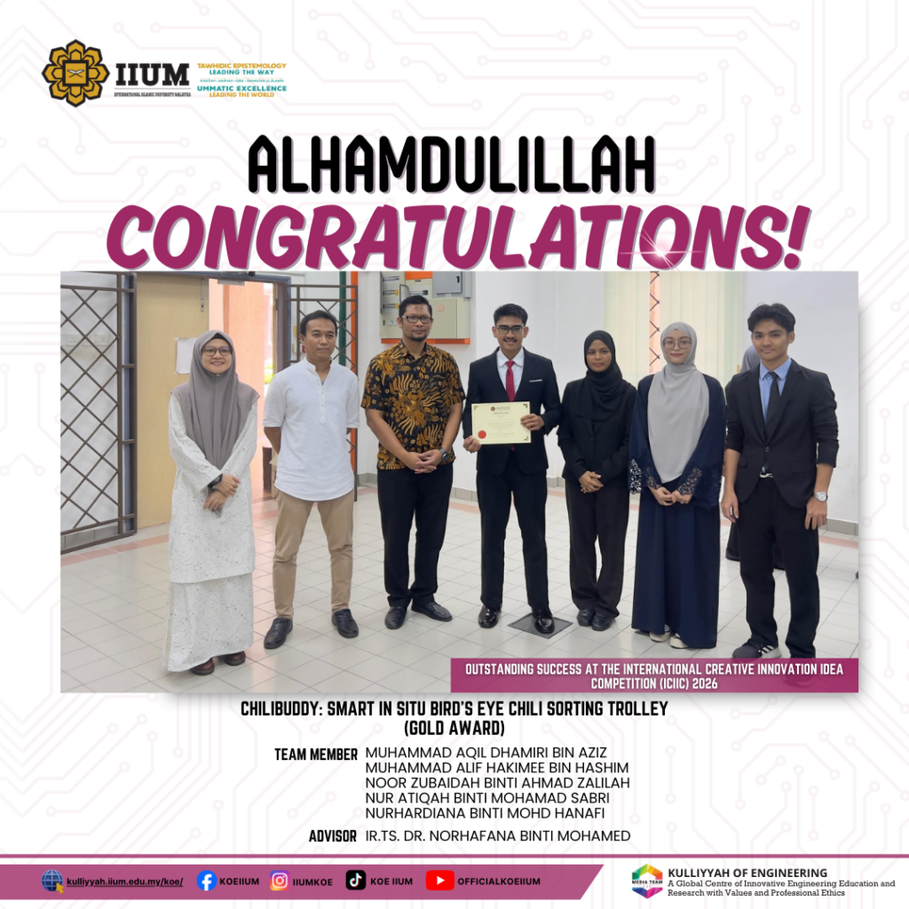 International Creative Innovation Idea Competition (ICIIC) 2026 under Category B (5)