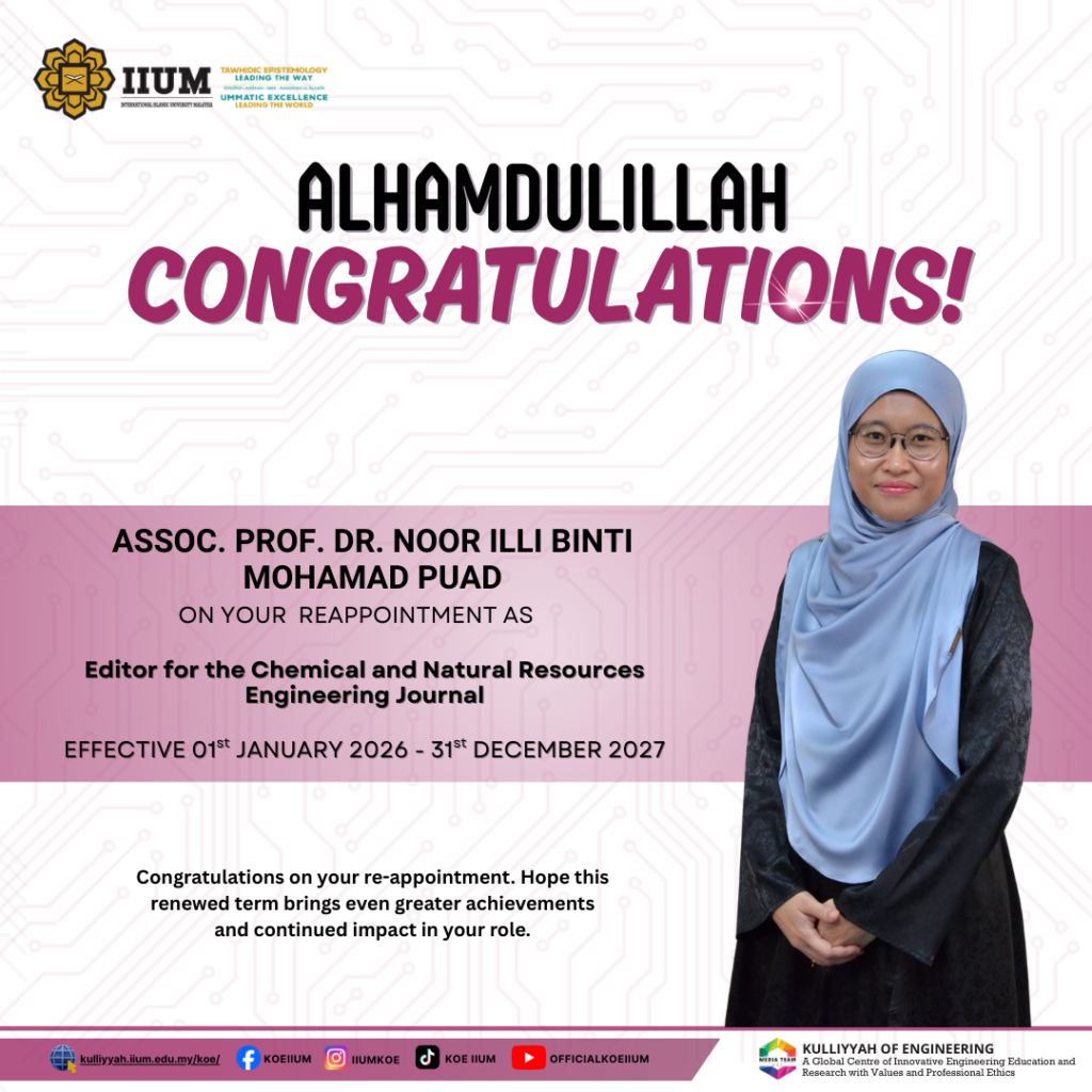 Reappointment - Assoc. Prof. Dr. Noor Illi binti Mohamad Puad