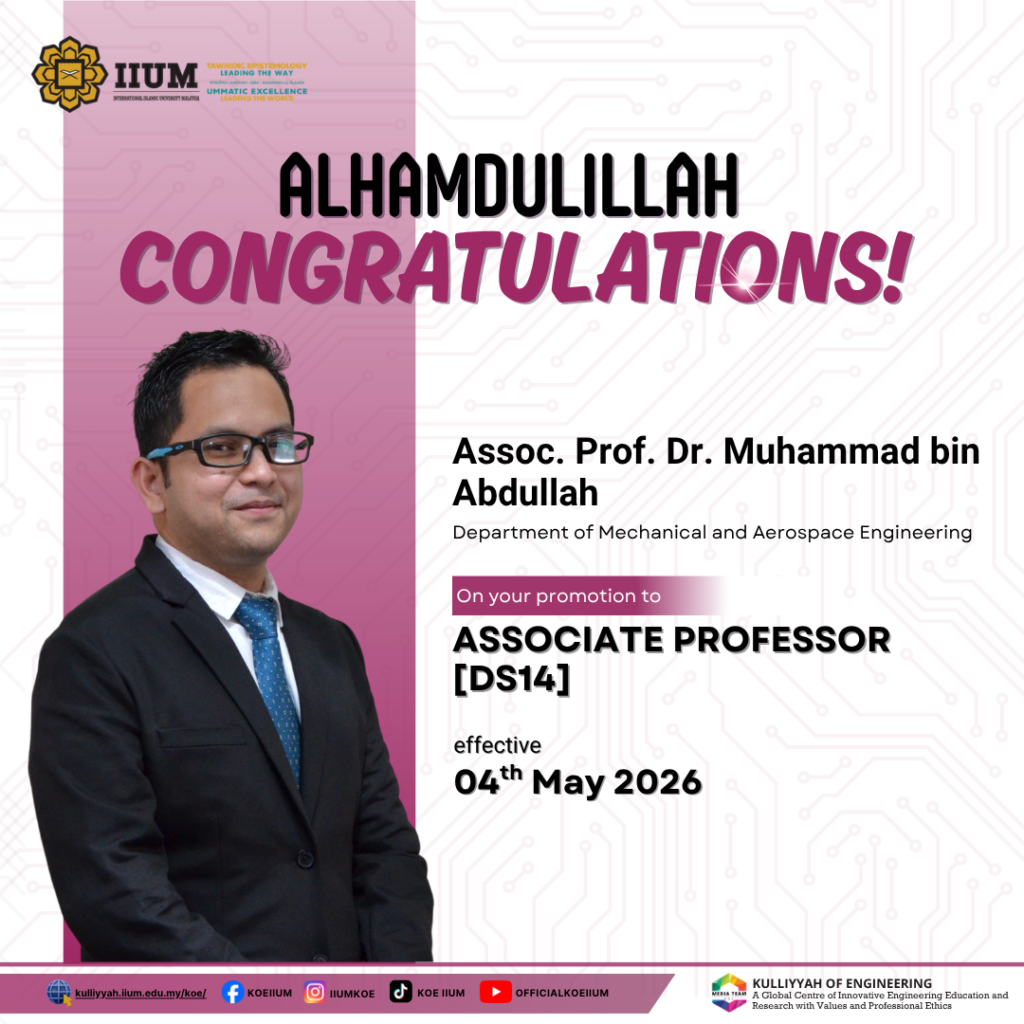 Academic Promotion - Assoc. Prof. Dr. Muhammad bin Abdullah