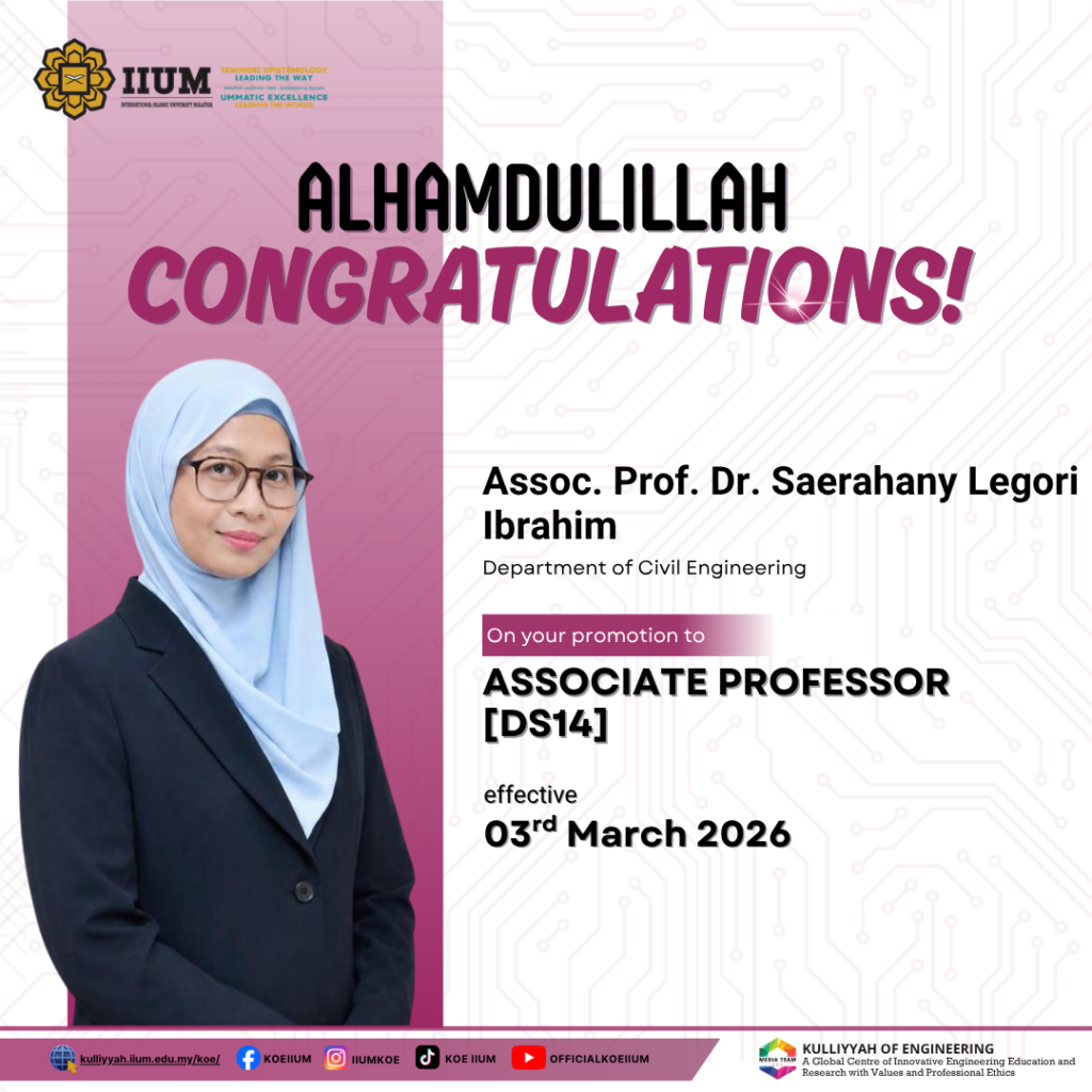 Academic Promotion - Assoc. Prof. Dr. Saerahany Legori Ibrahim
