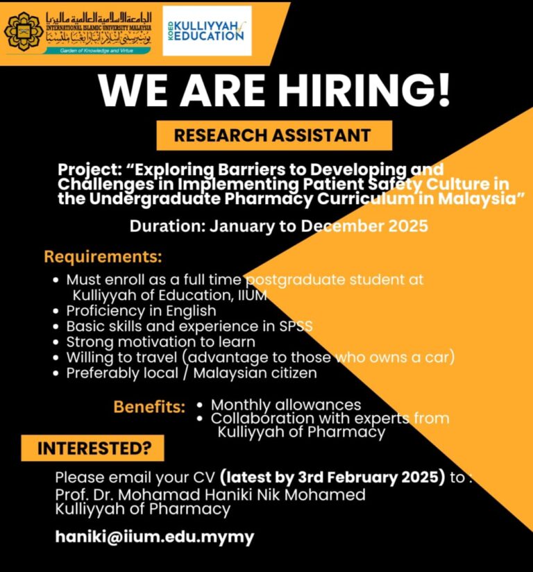 Looking for Research Assistant