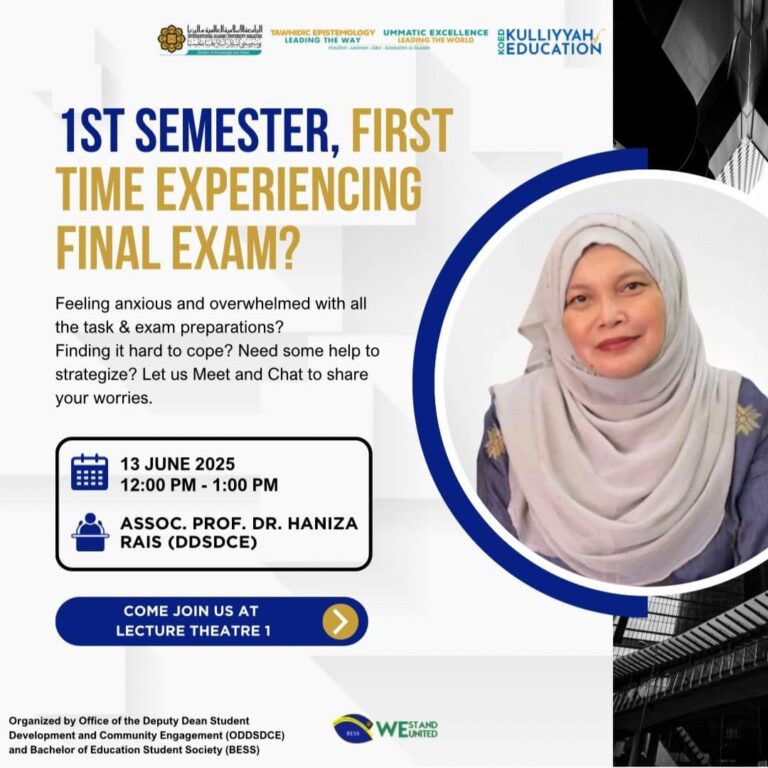 1st Time Experiencing Final Exam