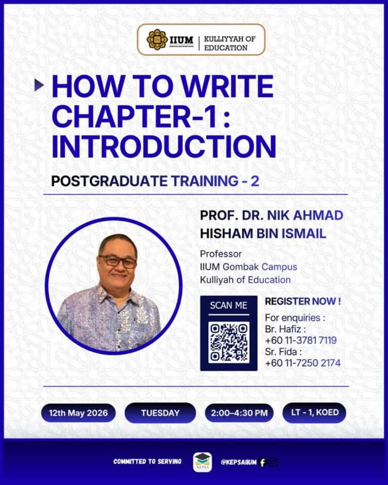 🎓 POSTGRADUATE TRAINING : HOW TO WRITE CHAPTER 1