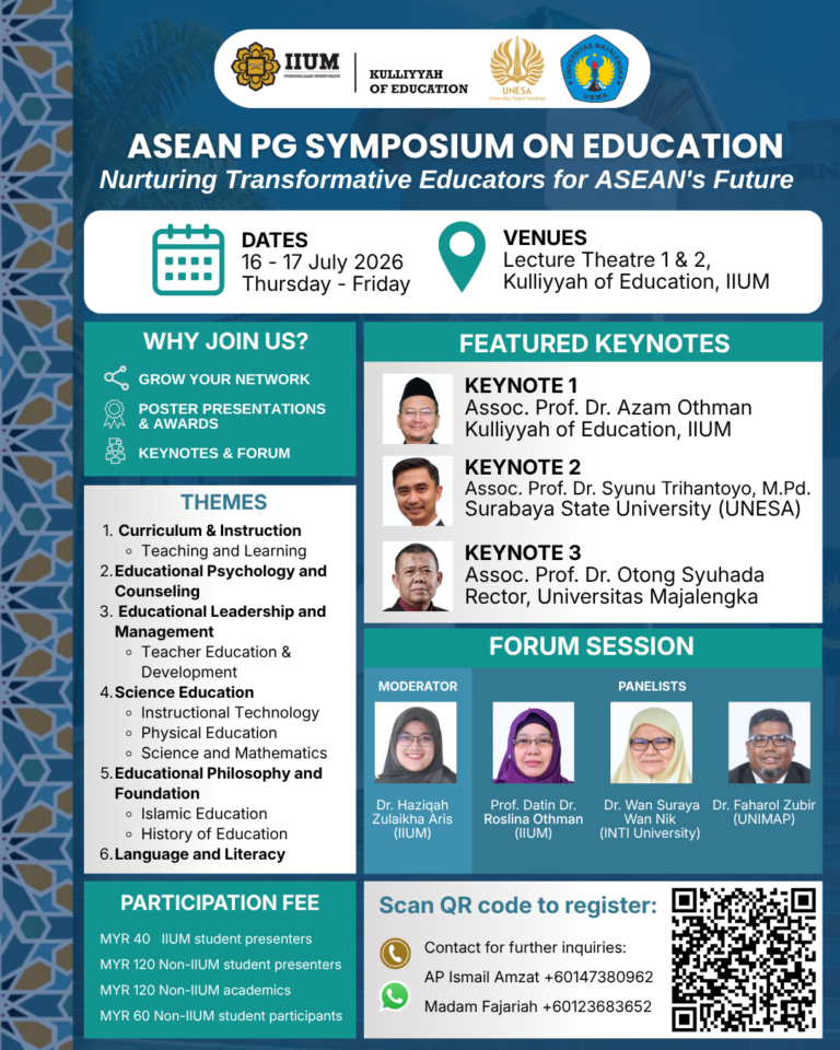 ASEAN POSTGRADUATE SYMPOSIUM ON EDUCATION 2026