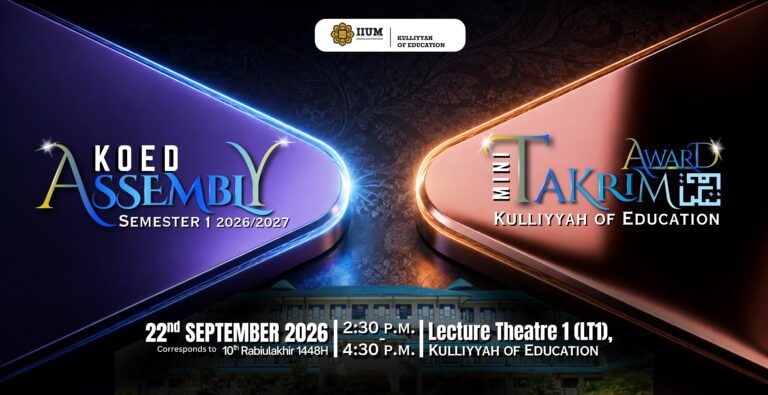KOED ASSEMBLY SEMESTER 1 2026/2027 & MINI TAKRIM AWARD 2026