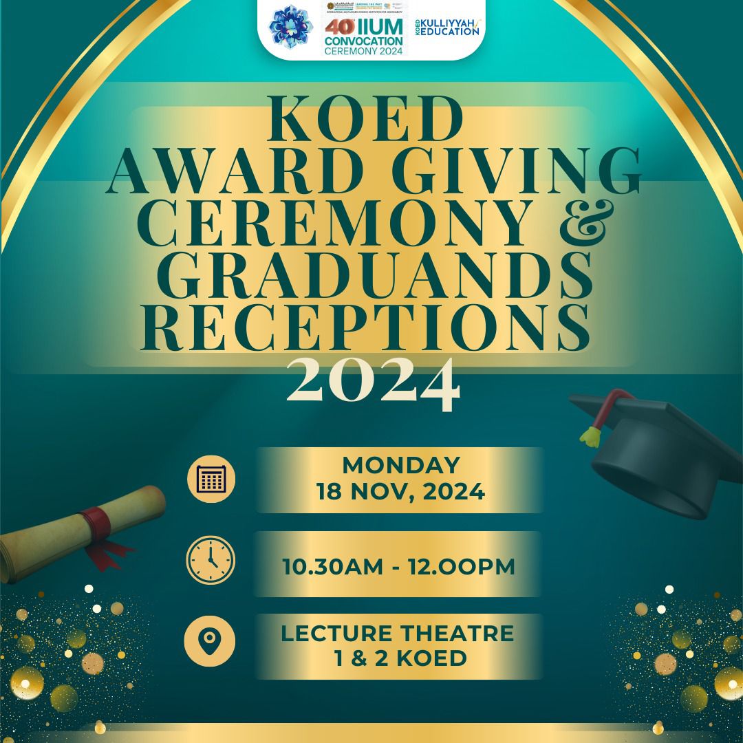 KOED Award Winning Ceremony & Graduands Reception