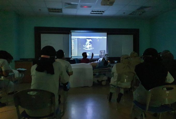 Class on FAST ultrasound, integrate equipment with AV for better learning experience for the students