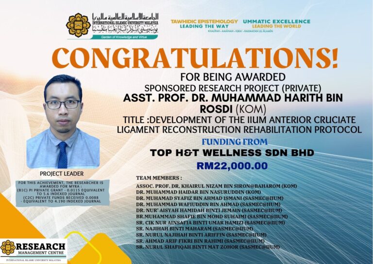 Dr. Muhammad Harith bin Rosdi