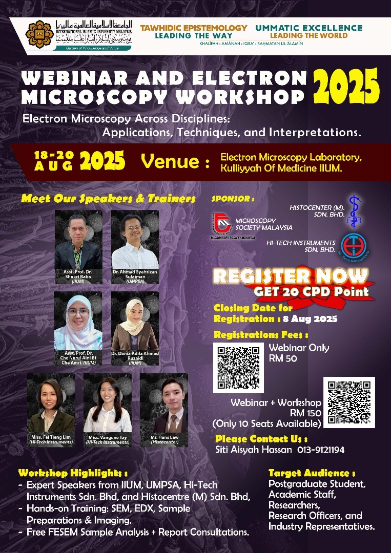 “🔬Register Now! Electron Microscopy Workshop & Webinar – Limited Seats Available!”