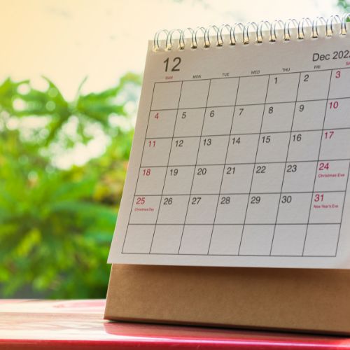 Flexible three-year programme study calendar
