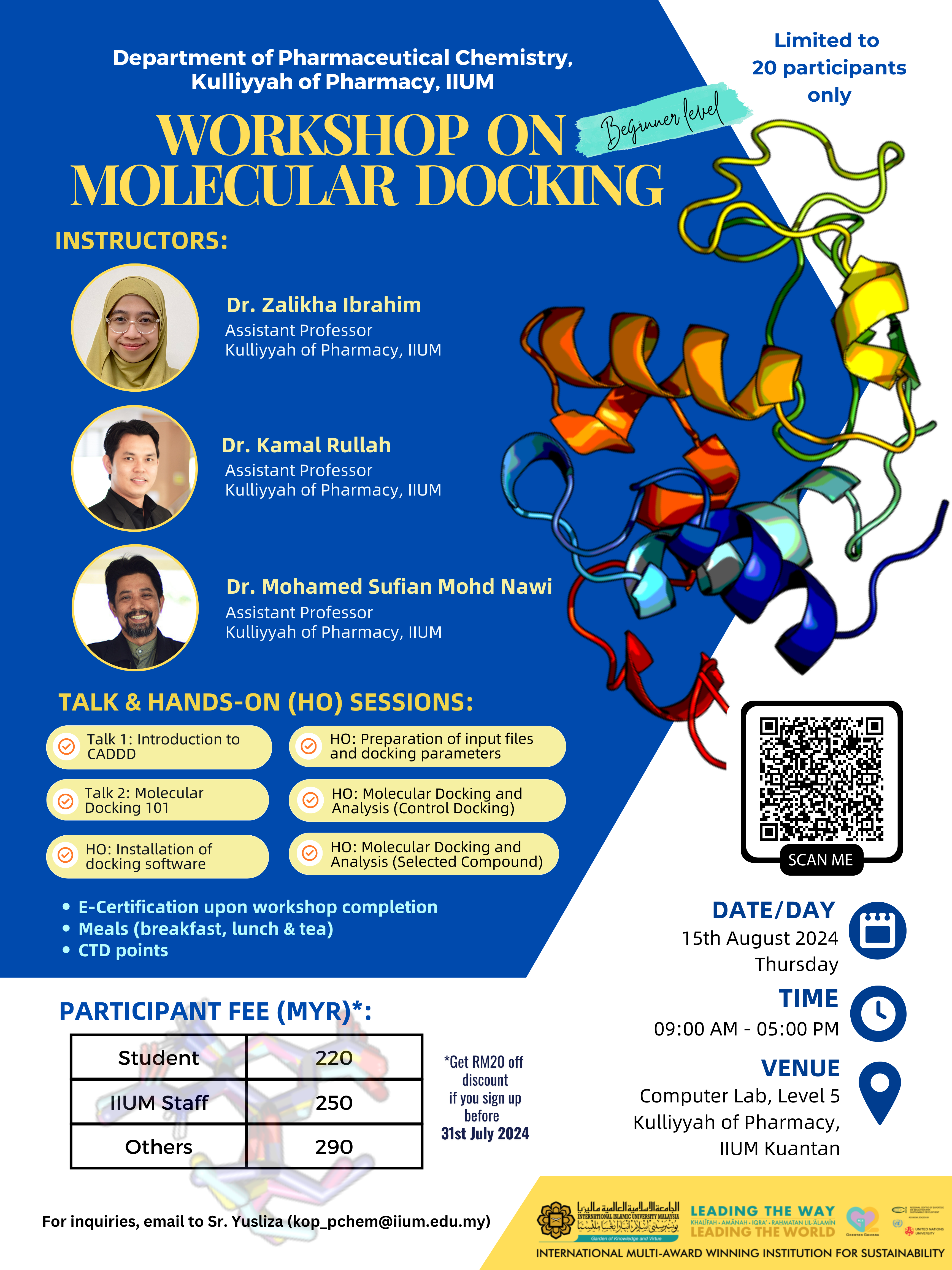 Join Us for the Workshop on Molecular Docking 2024 – Register Now!