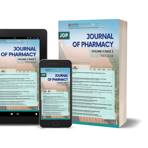 New Issue Alert! Journal of Pharmacy – Volume 4, Issue 2, July 2024