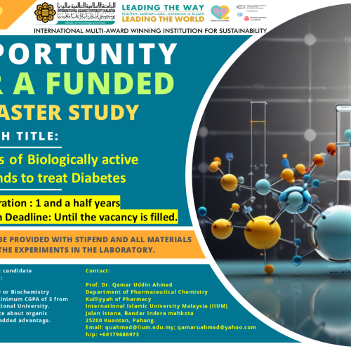 Opportunity for a funded master study