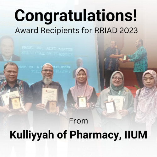 Congratulations to Award Recipients for RRIAD 2023