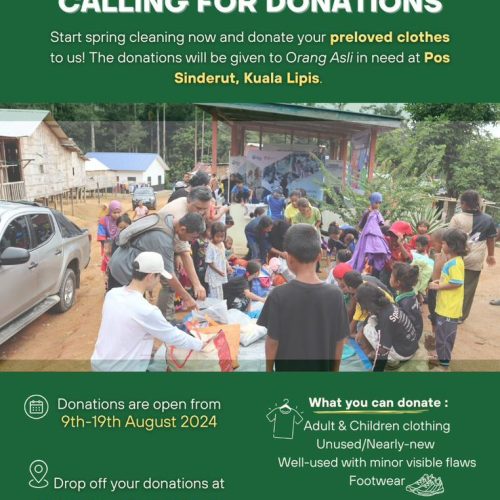 DONATION DRIVE: PRELOVED CLOTHES FOR COMMUNITY ENGAGEMENT