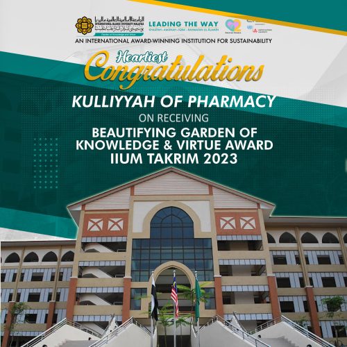 CONGRATULATIONS TO AWARD RECIPIENTS IIUM TAKRIM 2023