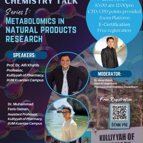 Pharmaceutical Chemistry Talk Series 1: Metabolomics in Natural Products Research