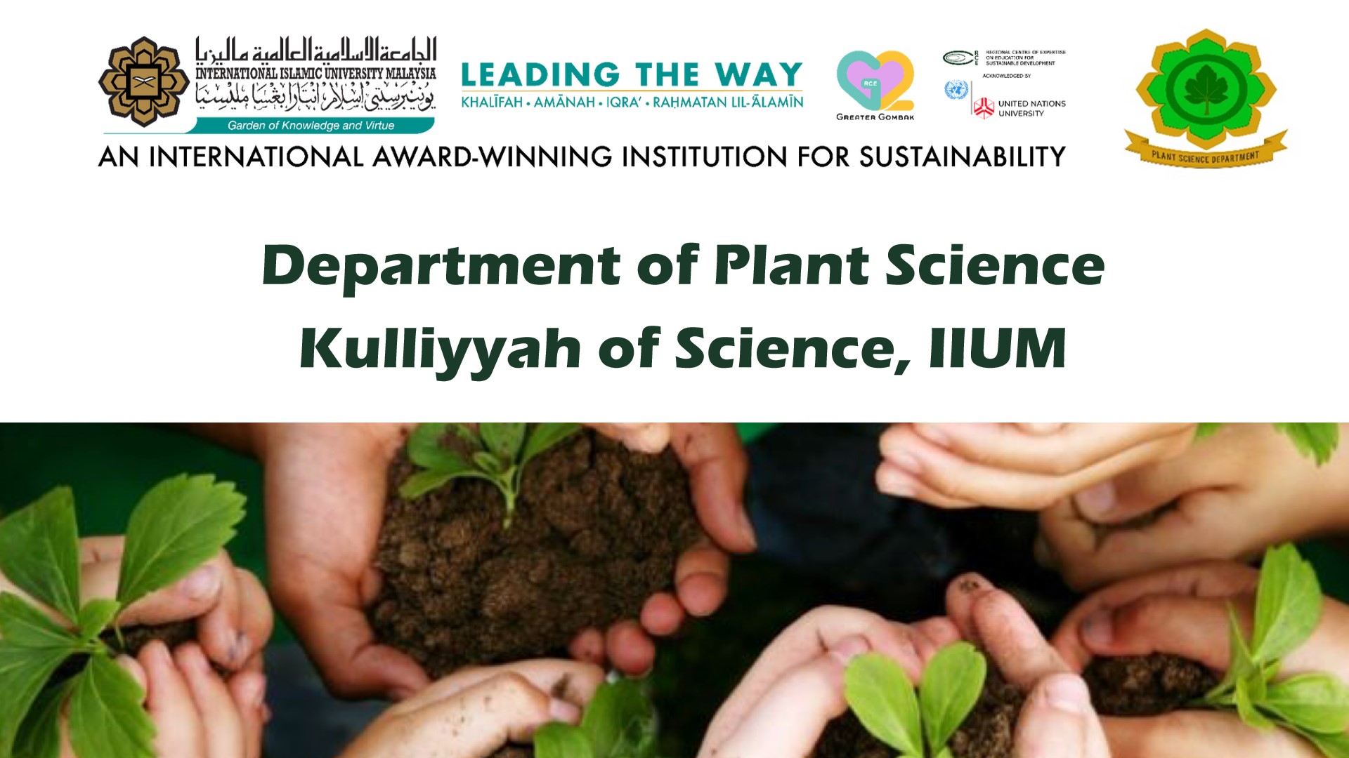 Plant Science Kulliyyah Of Science Plant Science Kulliyyah Of Science