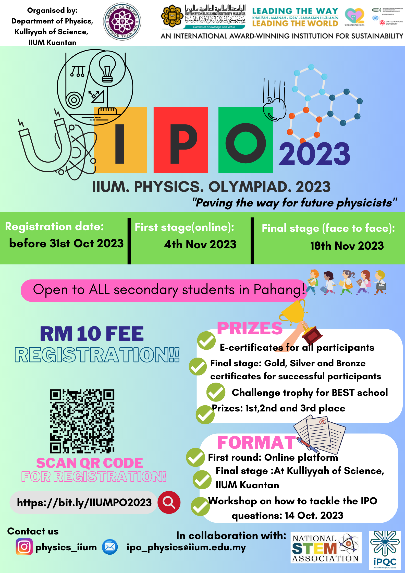 IIUM Physics Olympiad 2023