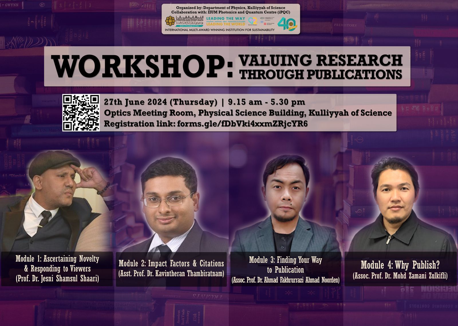 WORKSHOP:VALUING RESEARCH THROUGH PUBLICATIONS