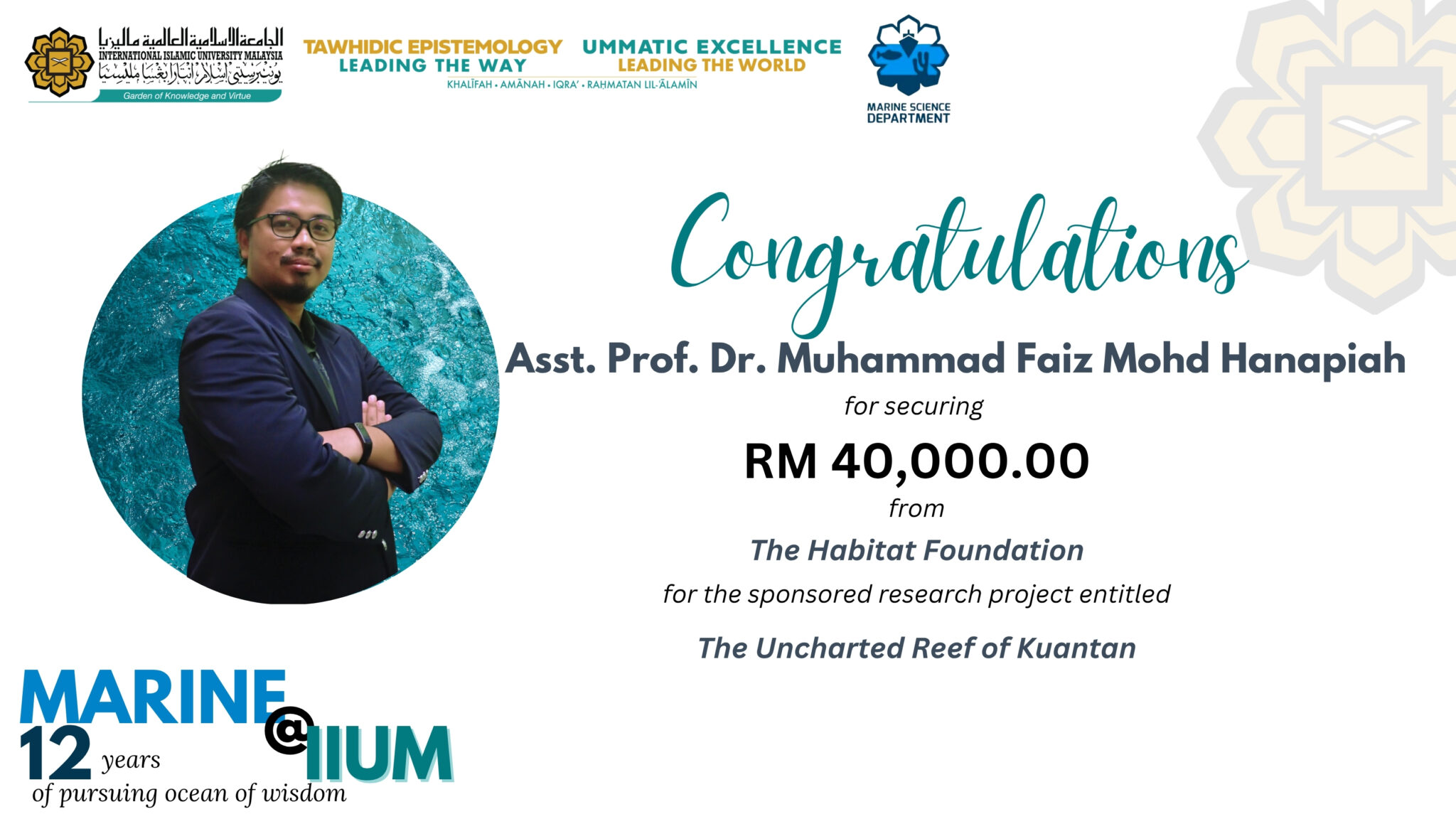 Announcement Dr Faiz